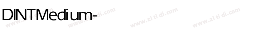 DINT Medium字体转换